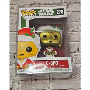Funko Pop! Vinyl: Star Wars - C-3PO (Santa) #276 Protector Included (110)